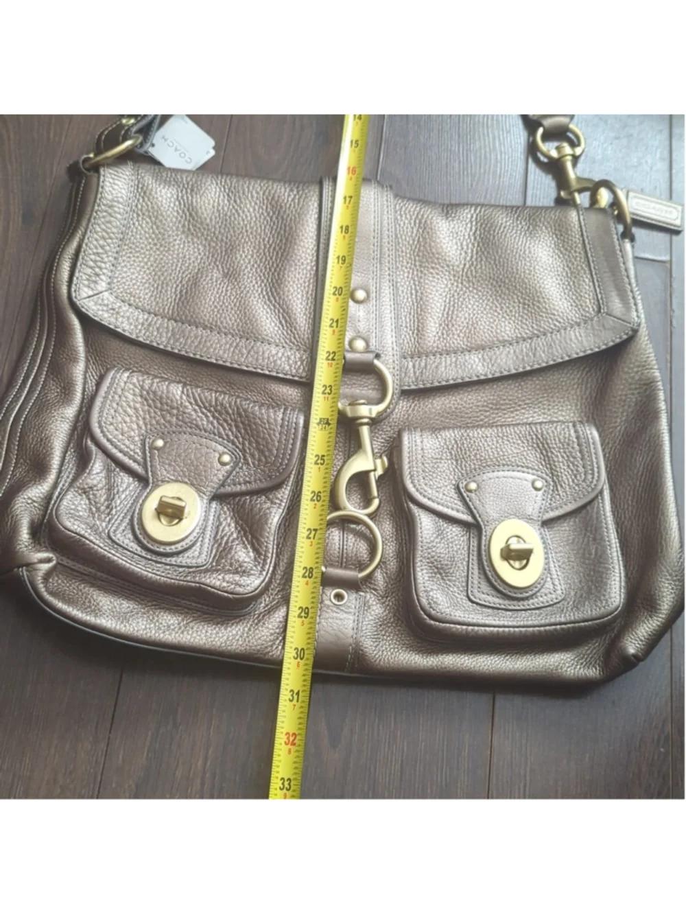 Coach G0982-F14043 Brooklyn EXTRA LARGE Shoulder Bag Messenger Satchel
